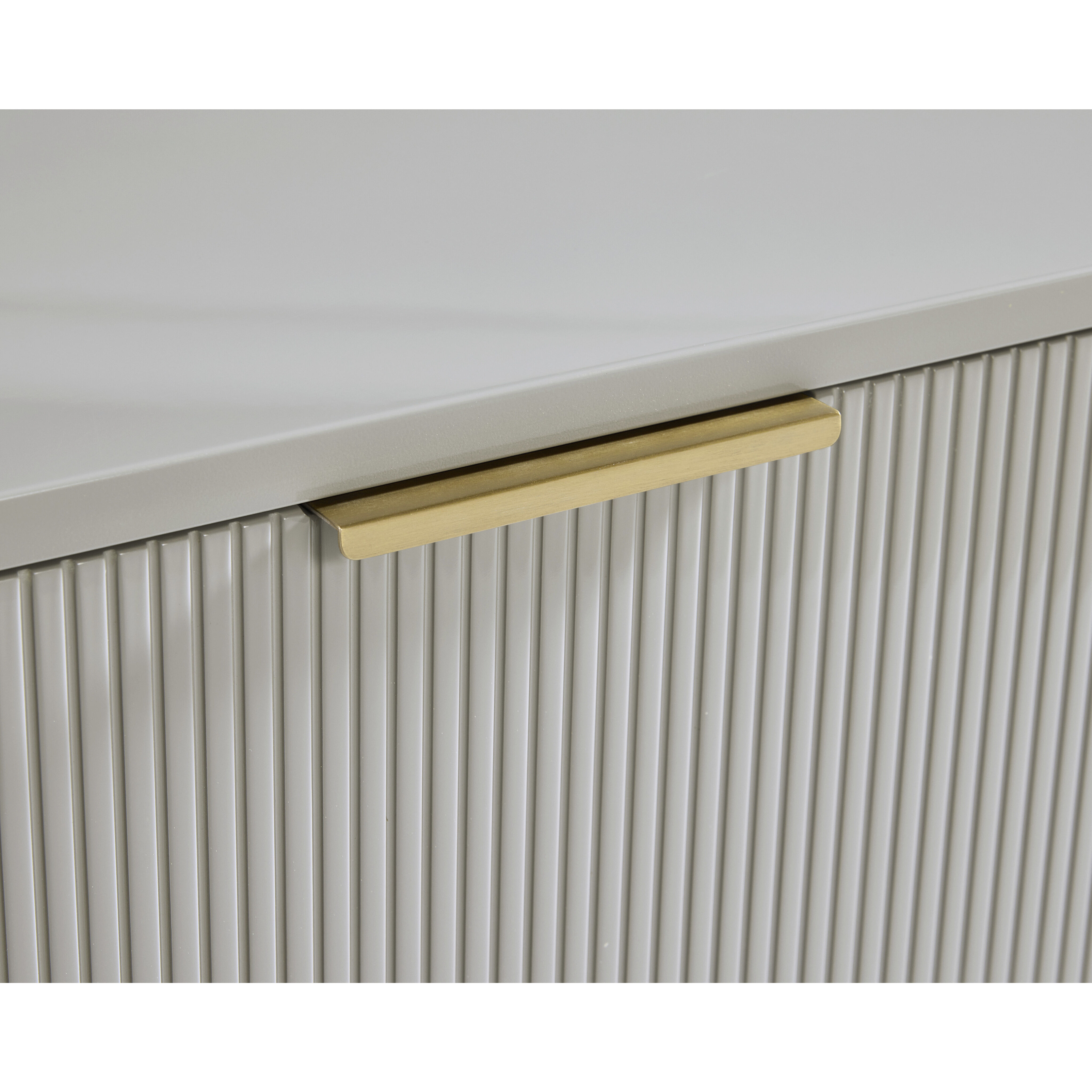 Dorada 57.25 X 19.5 inch High Gloss Grey / Gold Sideboard